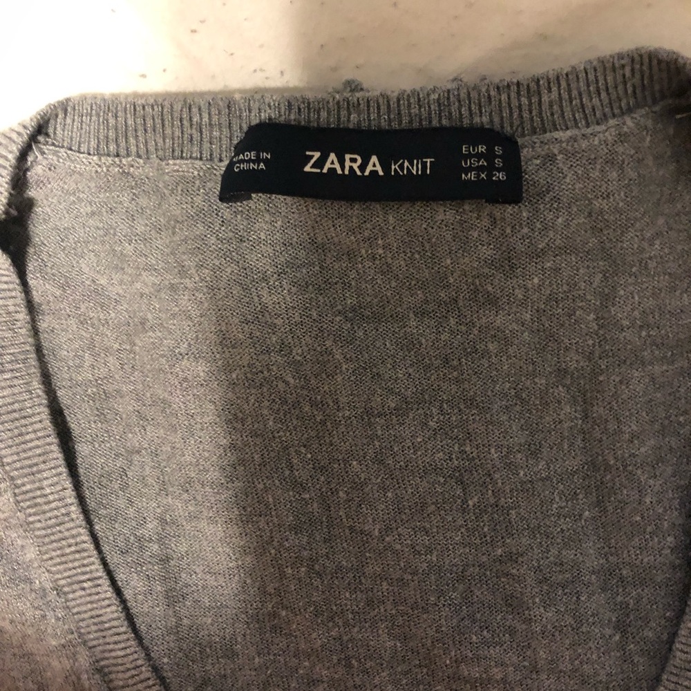 ZARA basic grey pullover S - Picture 4 of 4